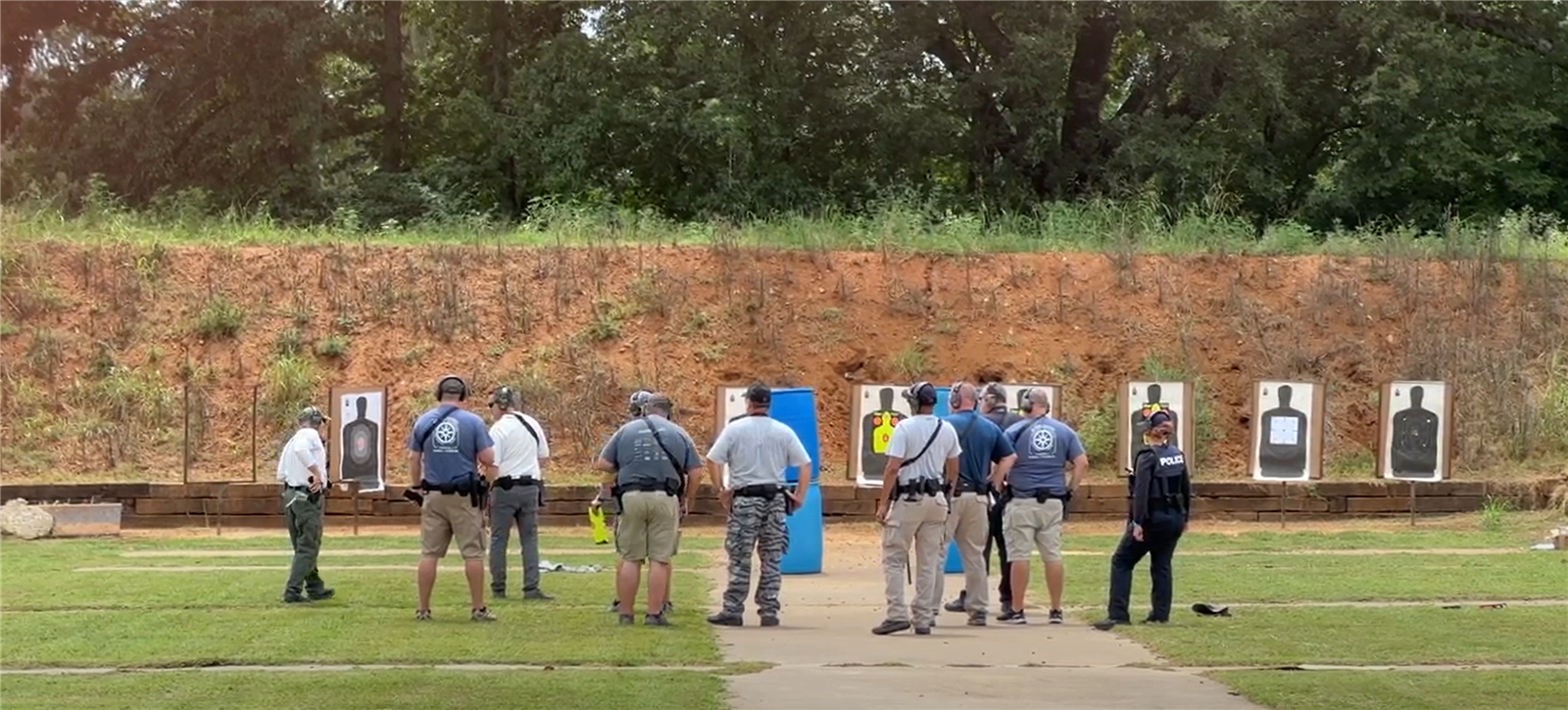 School Police Officers at Firing Range